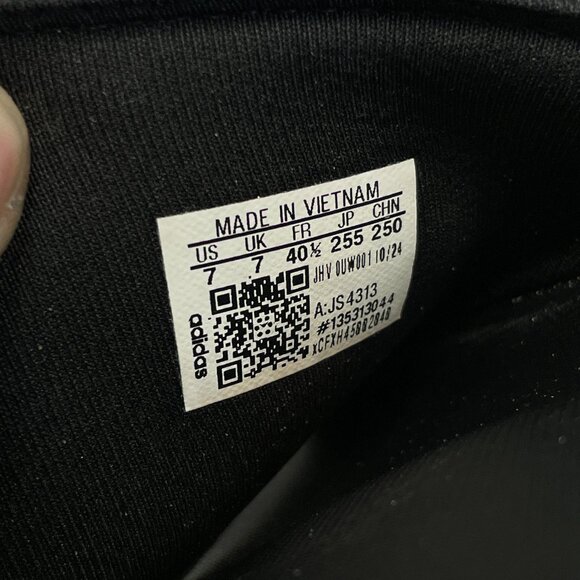 Adidas Men's Size 7 Adilette Shower Slides Black & White - Picture 5 of 6